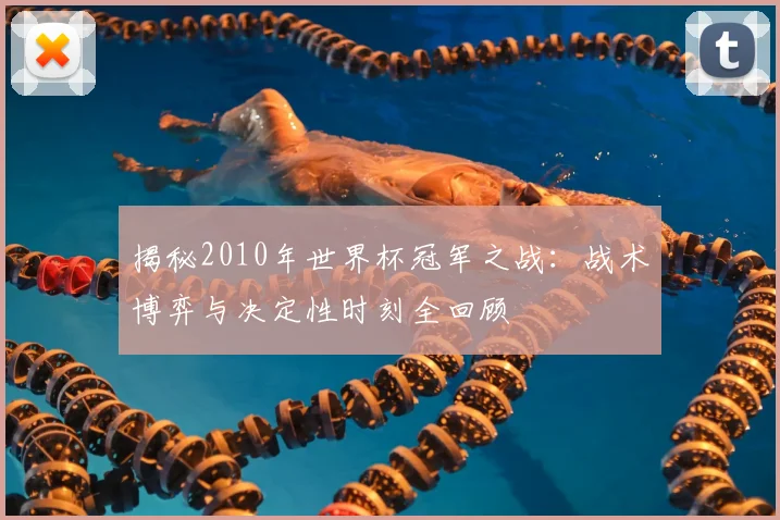 揭秘2010年世界杯冠军之战：战术博弈与决定性时刻全回顾